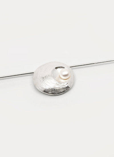 Sterling Silver Oyster Pearl Pendant
